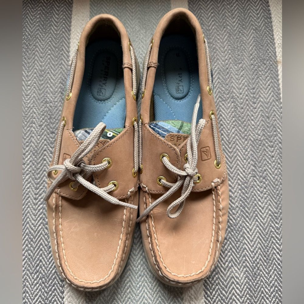 Sperry Top Sider Women’s Tan Boat Shoes Size 7